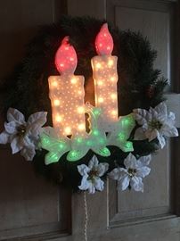 There are 4 of these lighted wreaths