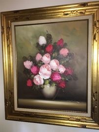 Rose & Peonies painting