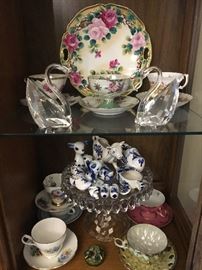 Tea cups  & some Delft ( & Delft like )