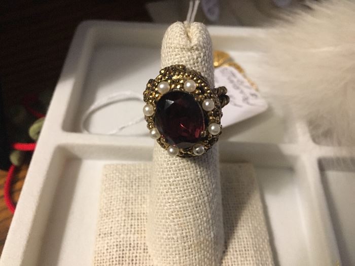 faux cocktail ring