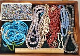 Antique Venetian African Trad Beads Chevrona