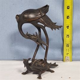 Artz Bronze Crane Dragon Turtle a