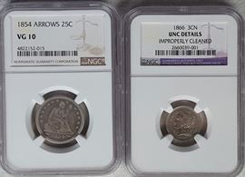 Coins 1800s Graded a