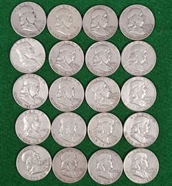 Coins Franklin Half Dollars 5a