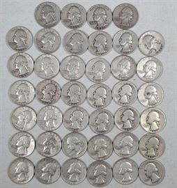 Coins Silver Washington Quarters 7a