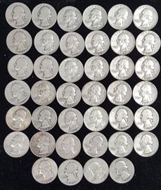 Coins Silver Washington Quarters 8a