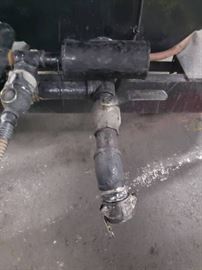 Hot Tar Kettle Roofing Asphalt on Trailers