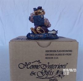 bear statue figurine by home interiors gifts