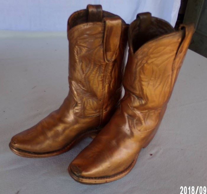 bronze childs boots