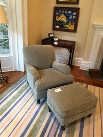 Lee Industries chair and ottoman. 