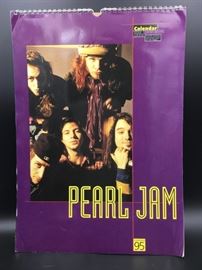 Rare Pearl Jam calendar from UK publisher Oliver Books.