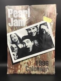 Rare 1996 Pearl Jam Calendar from Oliver Books, unused condition in package