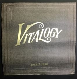 Excellent copy of Pearl Jam advertising flat for Vitalogy album - 1994, from record store display.