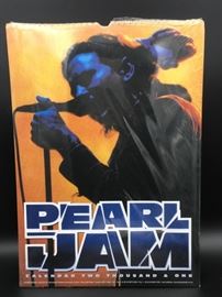 Rare Pearl Jam calendar from 2001 by UK publisher Oliver Books, unused in original packaging.