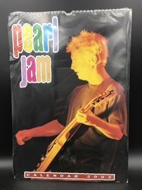Ultra Rare Unofficial Pearl Jam calendar from 2002.  Unused in original packaging.  