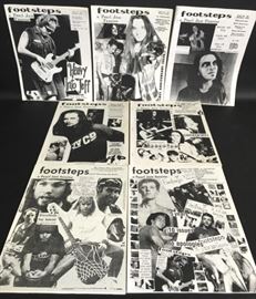 Rare Pearl Jam fanzine Footsteps issues 4-10, out of print.