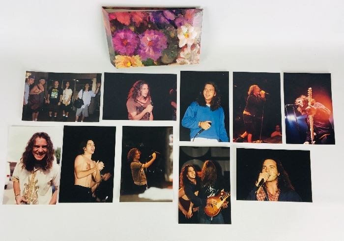 Rare collection of personal photographs of Eddie Vedder, band and live performances. 