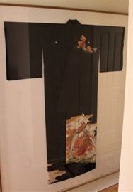 Man's Kimono. The reflection on this large display case gives off such a glare. You must see it in person.