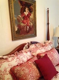 Framed Victorian child art
