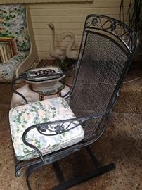 One of two spring chairs