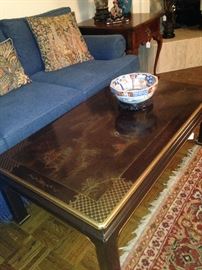 Intricate detail on the coffee table