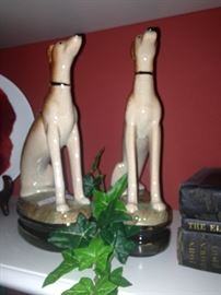 Pair of dog figurines