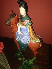 Asian lady figurine