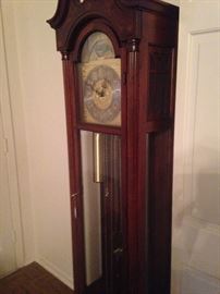 Colonial grandfather clock