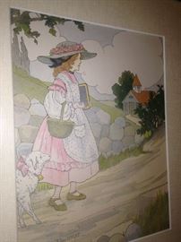 "Mary Had a Little Lamb" - art by Blanche Fisher Wright