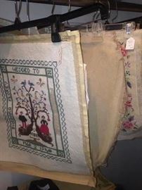 Unfinished needlepoint