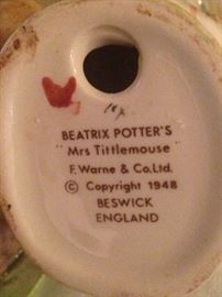 Beatrix Potter's figures from Beswick England