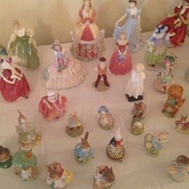 Beatrix Potter's figures from Beswick England & Royal Doulton Ladies