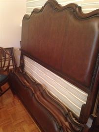 Leather king headboard and foot board