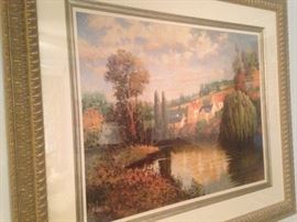 Lovely art - country river scene