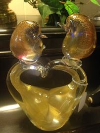 Italian Murano love birds
