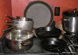 Cast iron and Normal Pots and Pans