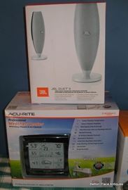 JBL Speakers and a Weather Center