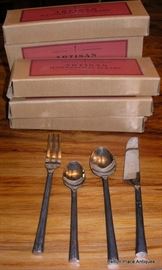Artisan metal Flatware never used