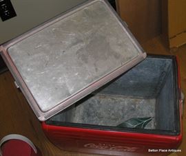inside of Previous #Coca Cola Cooler vintage