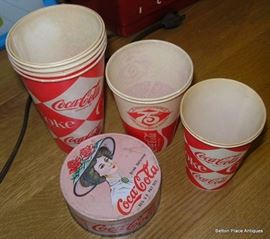 Vintage Paper Coca Cola Cups
