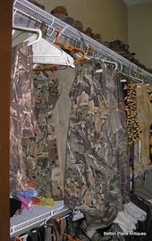 Lots of Camo Gear, some are size L, some are 2XL
