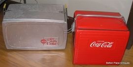 Just another picture of both old Coke Coolers