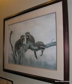 Charles Frace Raccoon Print 1472/3000 