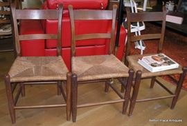 There are FOUR chairs, only three in photo but there are four