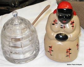 Glass piecehoneypot and McCoy 