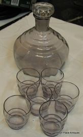 Slightly amethyst in color