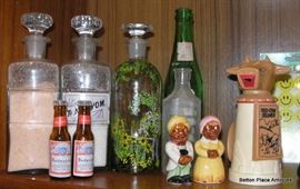 Apothecary Jars, Vintage Japanese Salt/pepper, quirky Cow pitcher and more