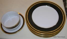 Christian Dior Gaudron onyx dinnerware