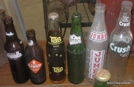 Older collectible Coke and pop Bottles