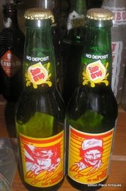 Dale Earnhardt Sun Drop pop bottles